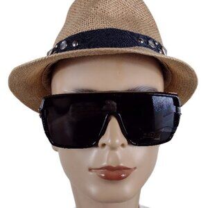 DAZEY SHADES  SQUARE BLACK SUNGLASSES #DS359